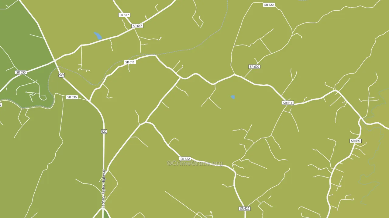 Trueblue, VA Map of Vehicle Theft Rates
