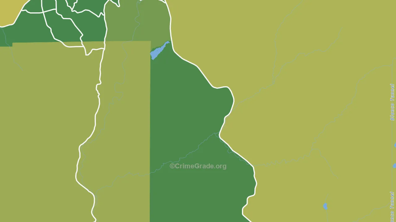 Trujillo, CO Map of Vehicle Theft Rates