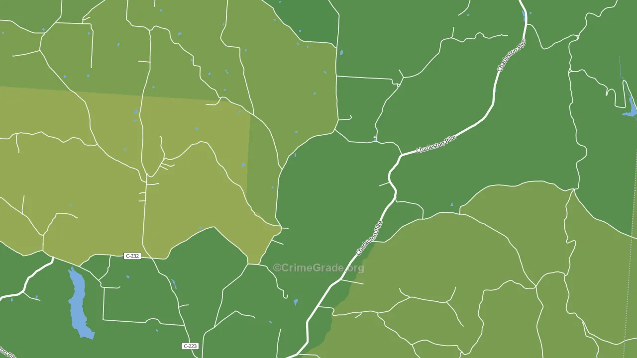 Tucson, OH Map of Vehicle Theft Rates