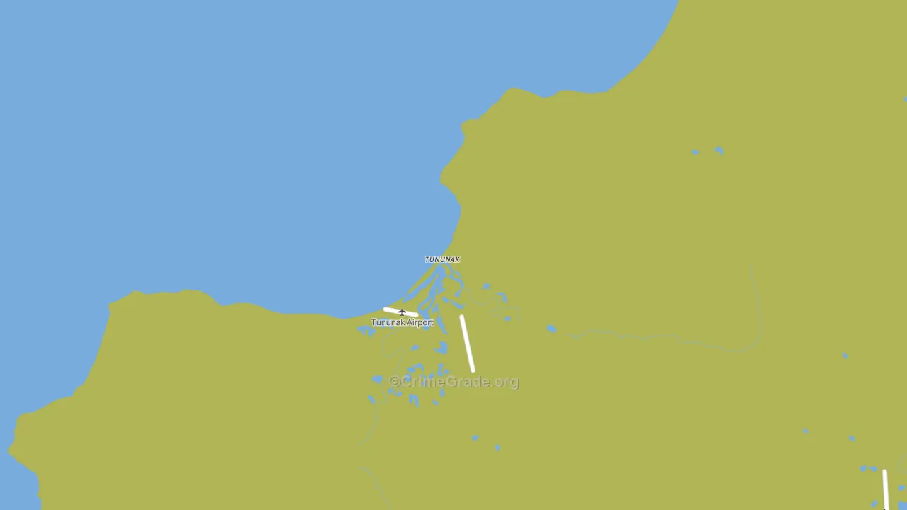 Tununak, AK Map of Vehicle Theft Rates