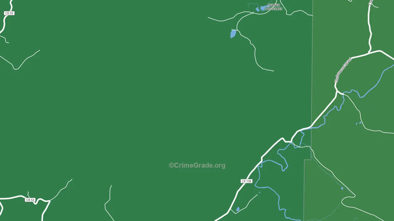 Turner Douglass, WV Map of Vehicle Theft Rates