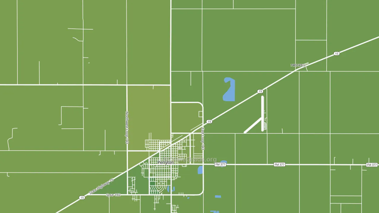 Twichell, TX Map of Vehicle Theft Rates