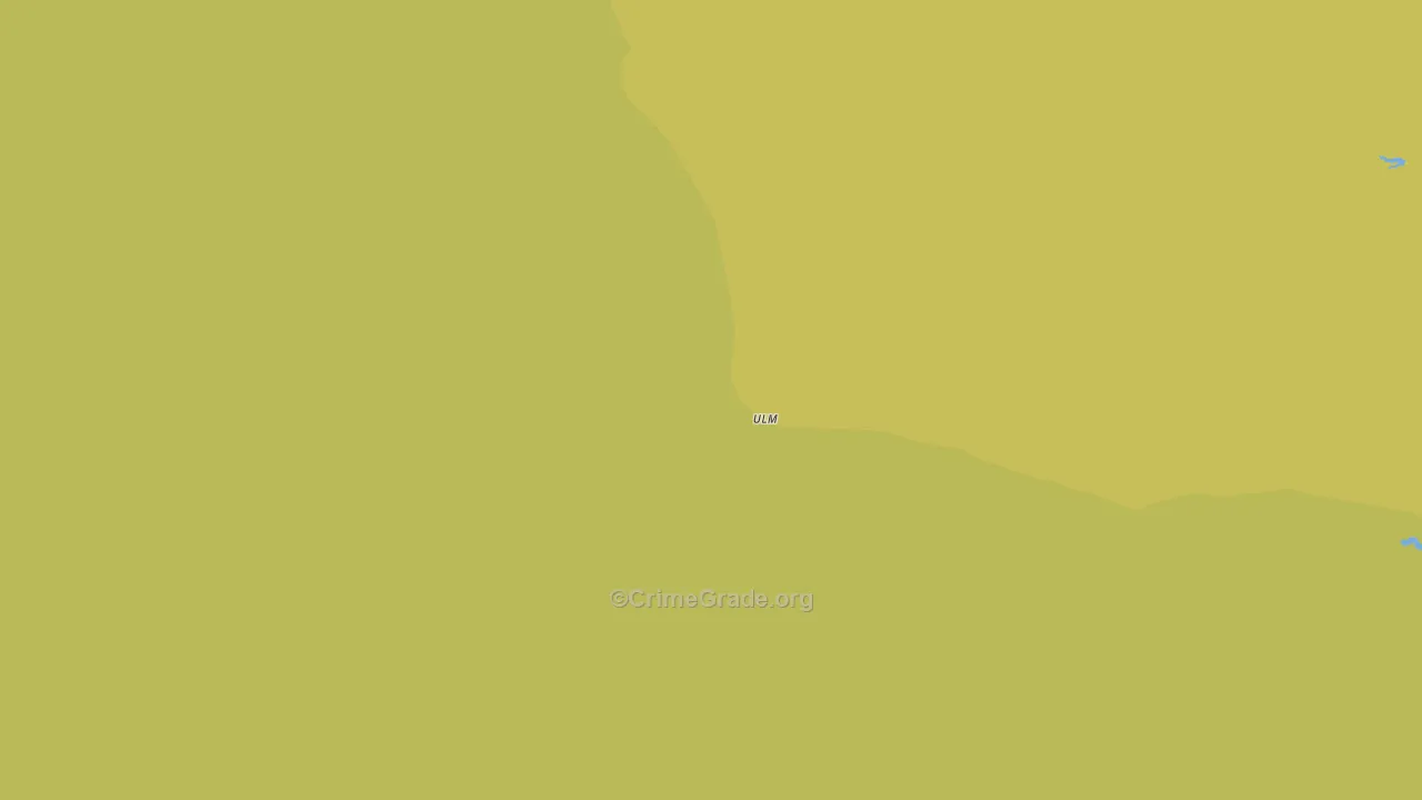 Ulm, WY Map of Vehicle Theft Rates