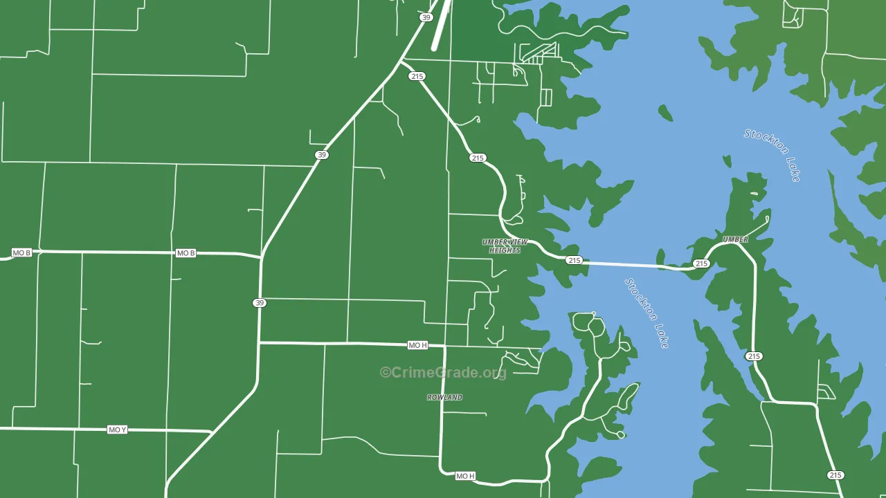 Umber View Heights, MO Map of Vehicle Theft Rates