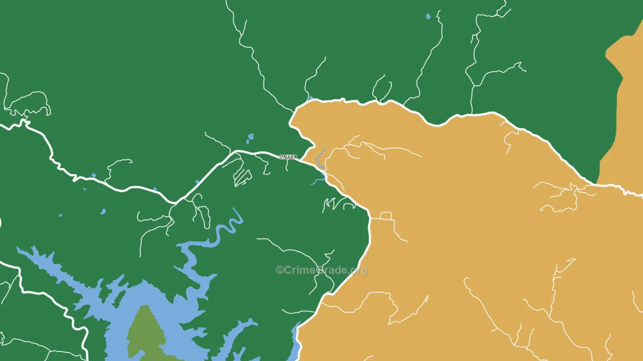 Unaka, NC Map of Vehicle Theft Rates