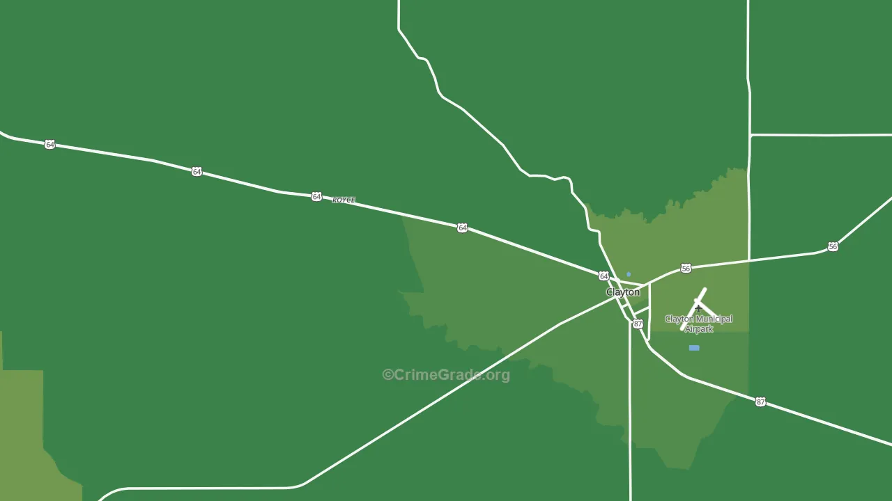 Union County, NM Map of Vehicle Theft Rates