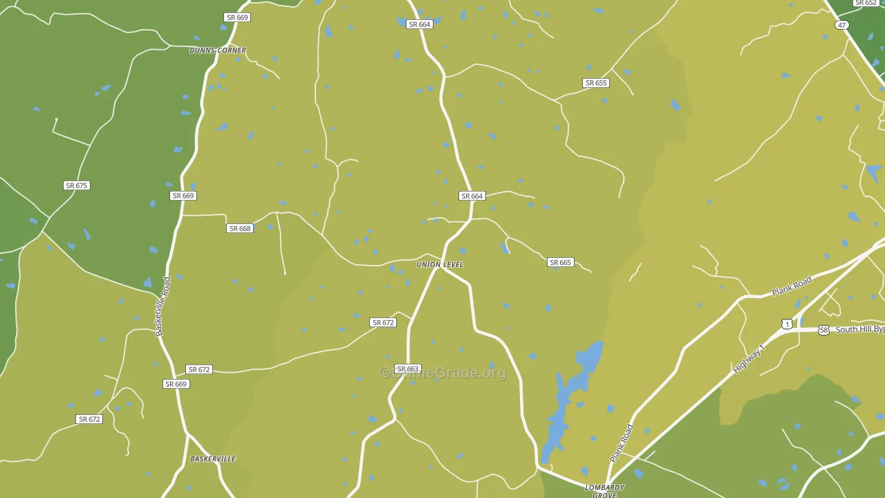 Union Level, VA Map of Vehicle Theft Rates