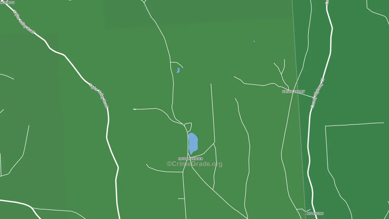 Union Valley, NY Map of Vehicle Theft Rates