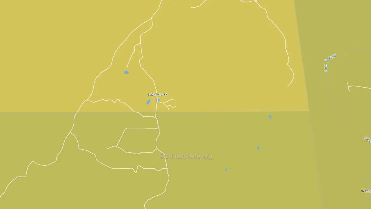 Uniontown, OK Map of Vehicle Theft Rates