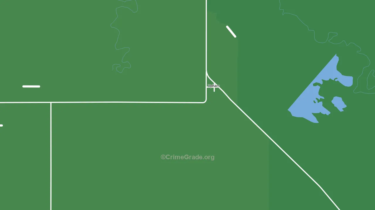 Upham, ND Map of Vehicle Theft Rates