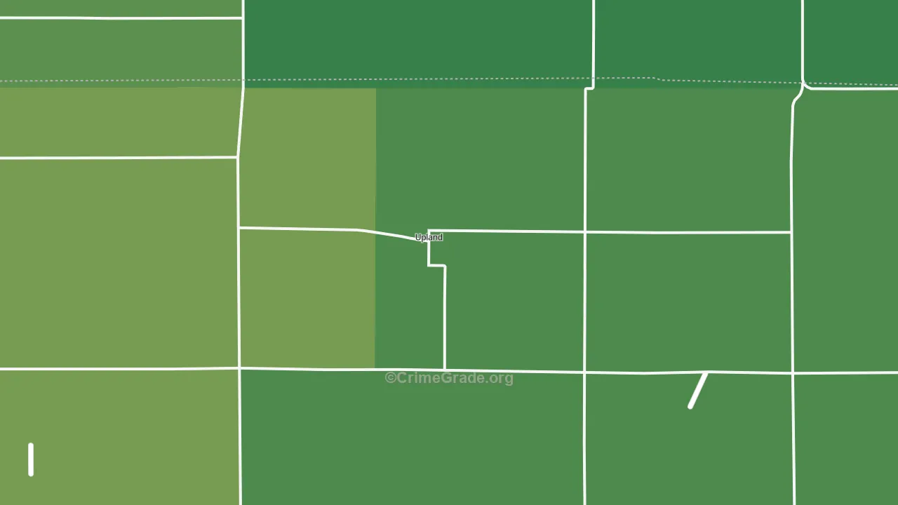 Upland, NE Map of Vehicle Theft Rates