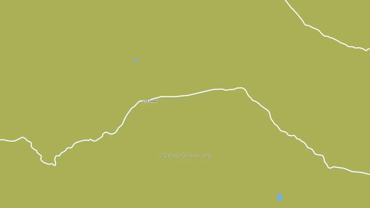 Ute Park, NM Map of Vehicle Theft Rates