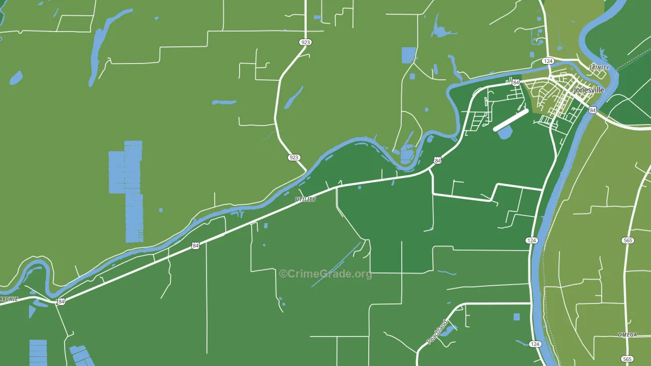 Utility, LA Map of Vehicle Theft Rates