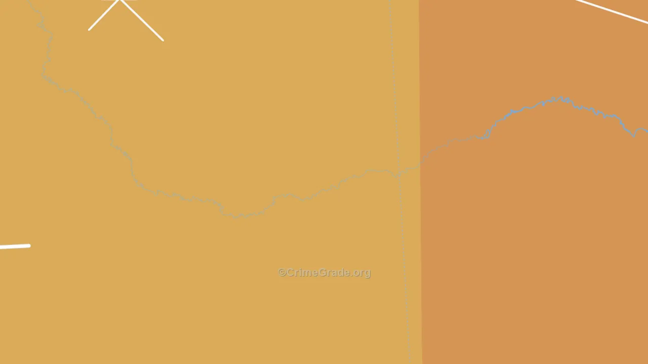 Valley Wells, TX Map of Vehicle Theft Rates