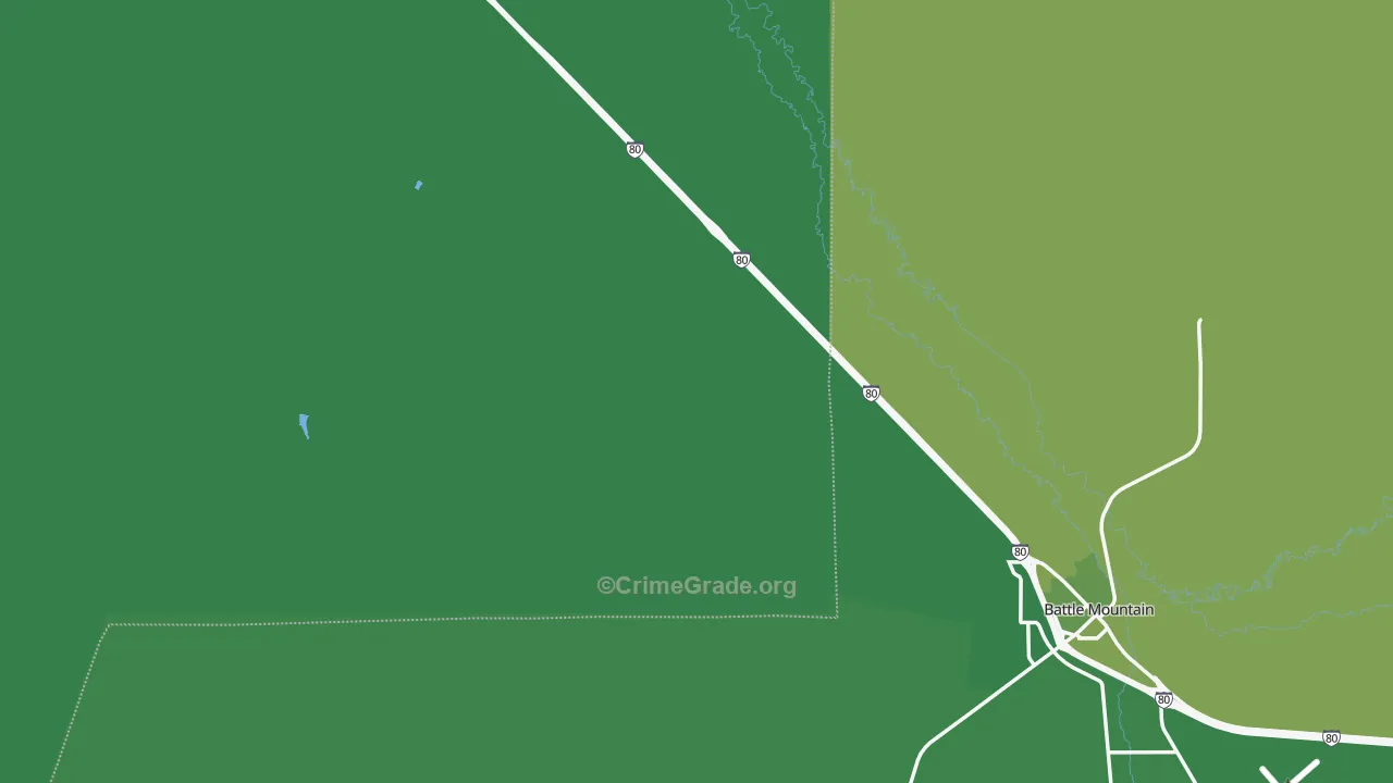 Valmy, NV Map of Vehicle Theft Rates