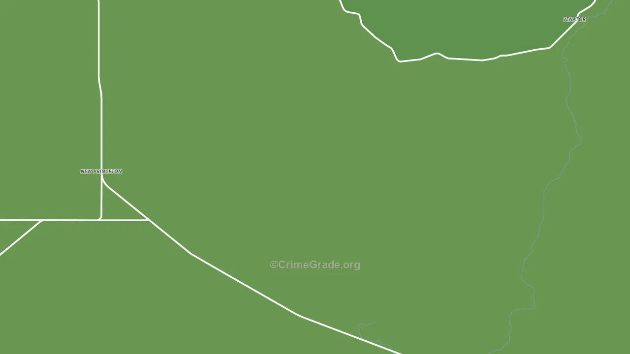 Venator, OR Map of Vehicle Theft Rates