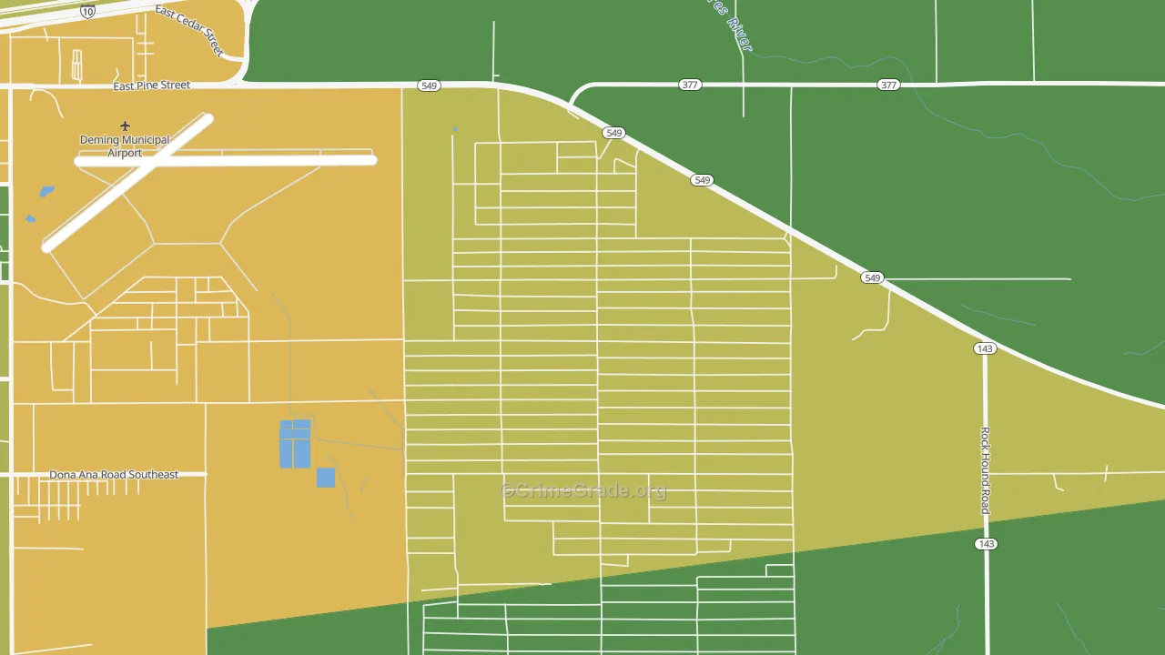Ventura, NM Map of Vehicle Theft Rates
