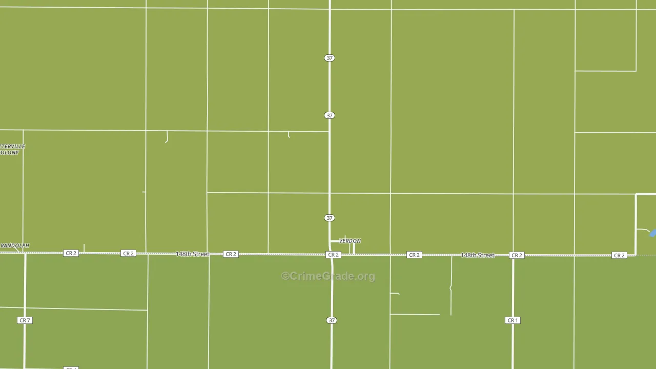 Verdon, SD Map of Vehicle Theft Rates