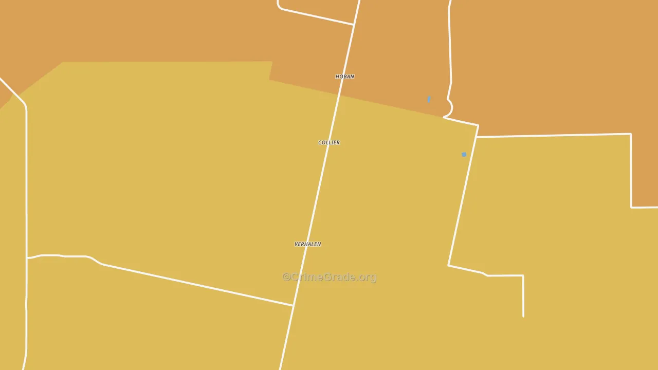 Verhalen, TX Map of Vehicle Theft Rates
