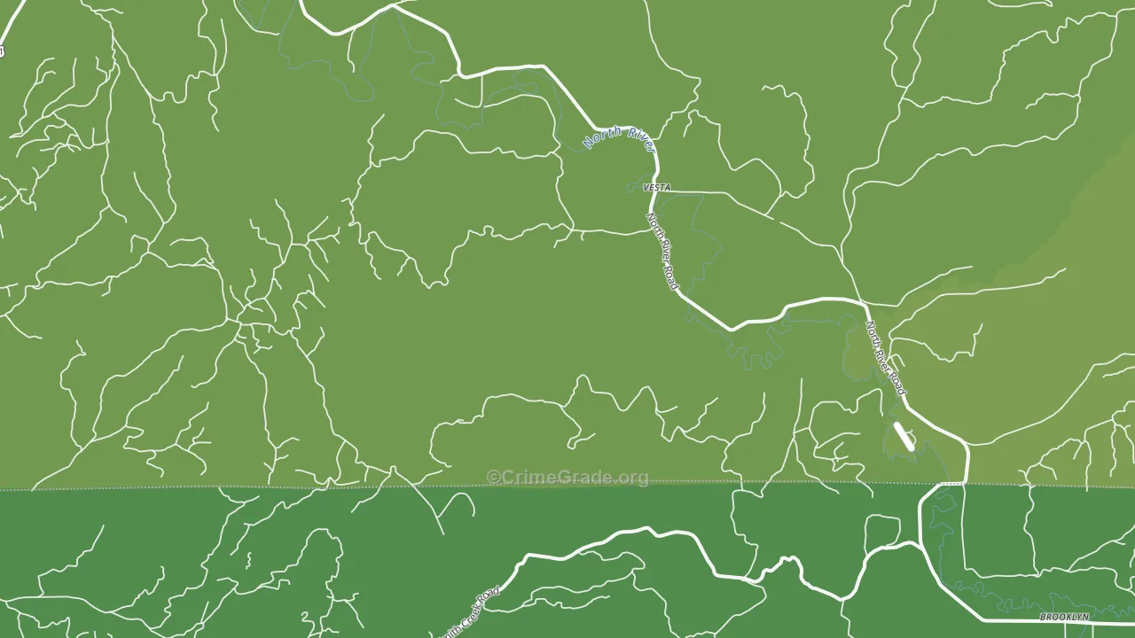 Vesta, WA Map of Vehicle Theft Rates