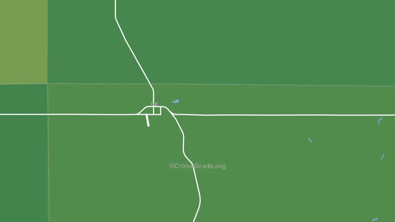 Vici, OK Map of Vehicle Theft Rates