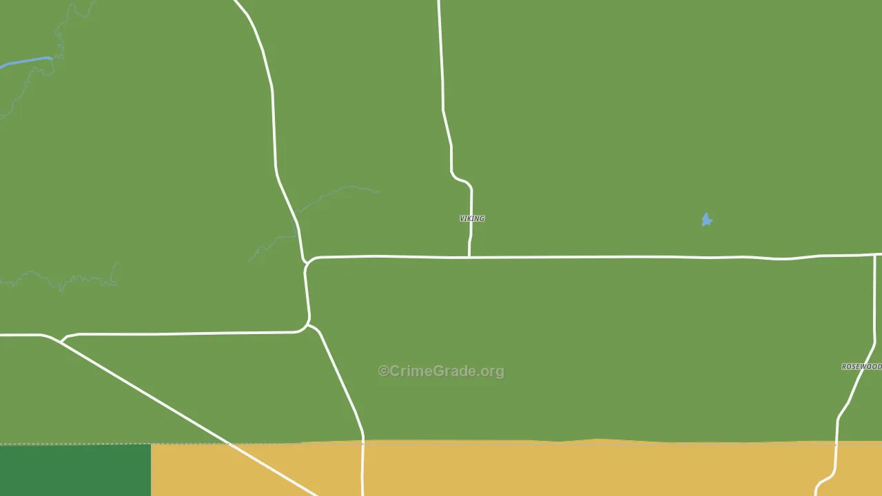 Viking, MN Map of Vehicle Theft Rates