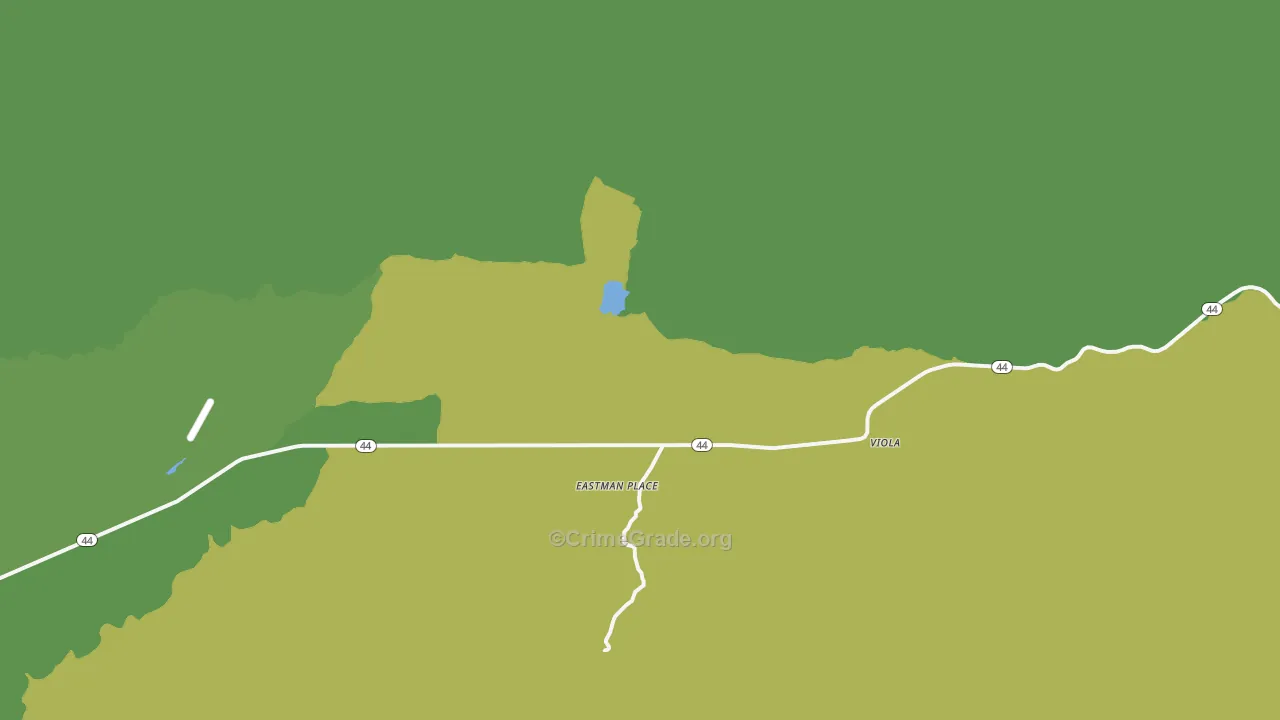 Viola, CA Map of Vehicle Theft Rates