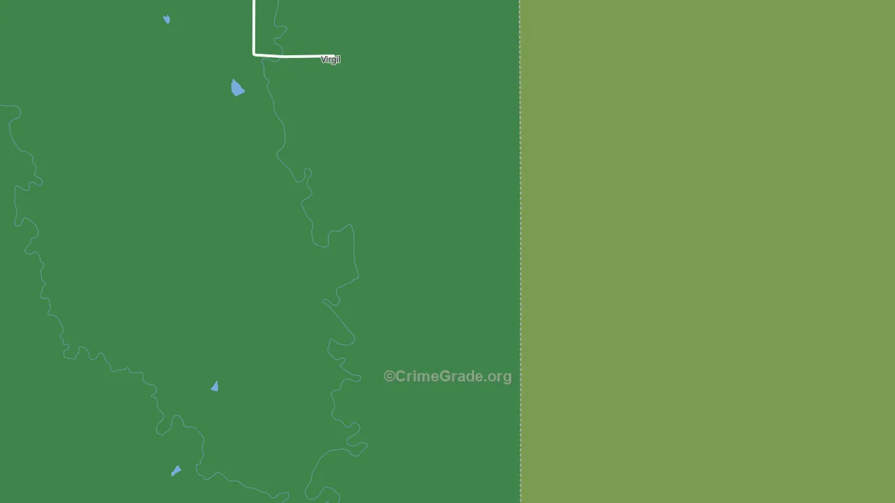 Virgil, KS Map of Vehicle Theft Rates