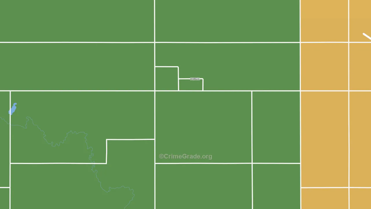 Virgil, SD Map of Vehicle Theft Rates