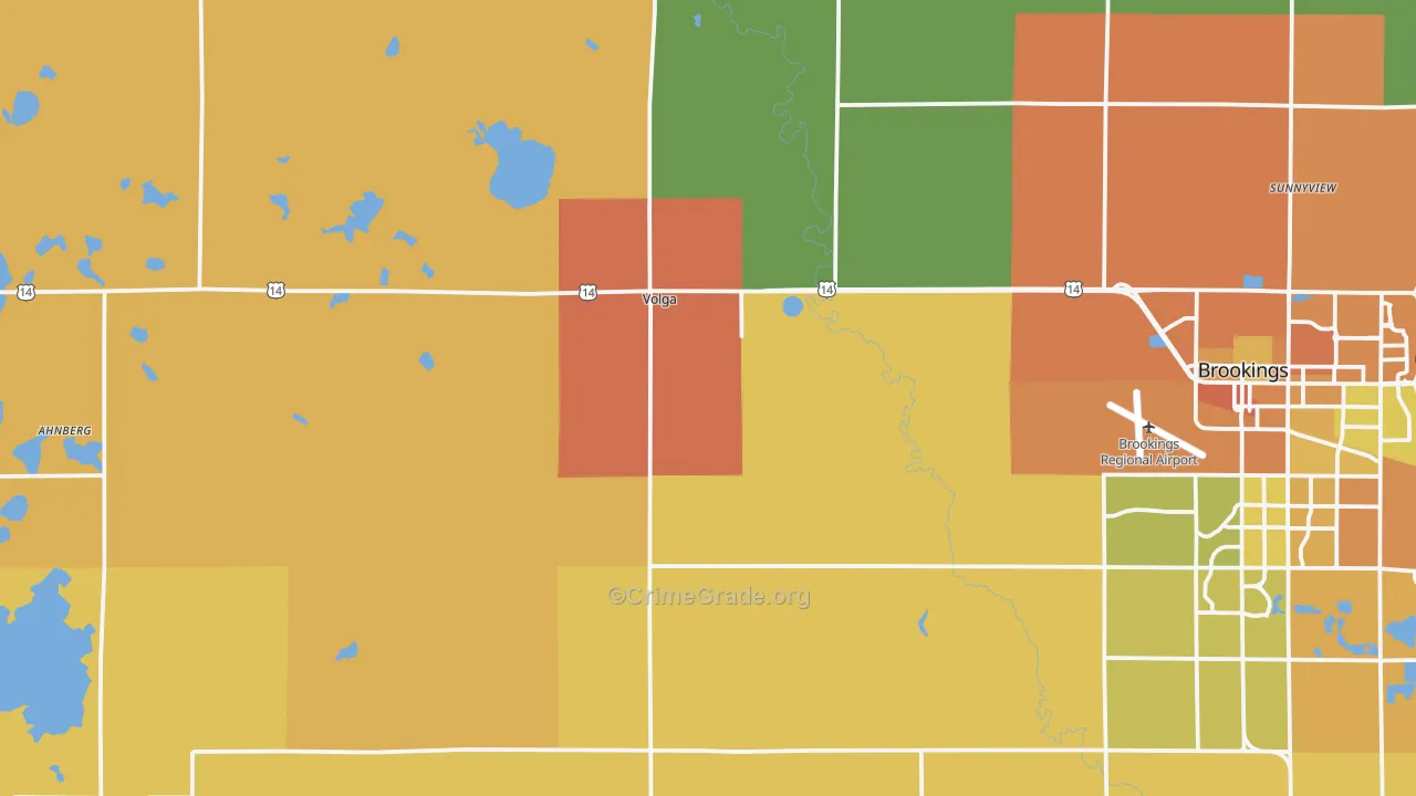 Volga, SD Map of Vehicle Theft Rates