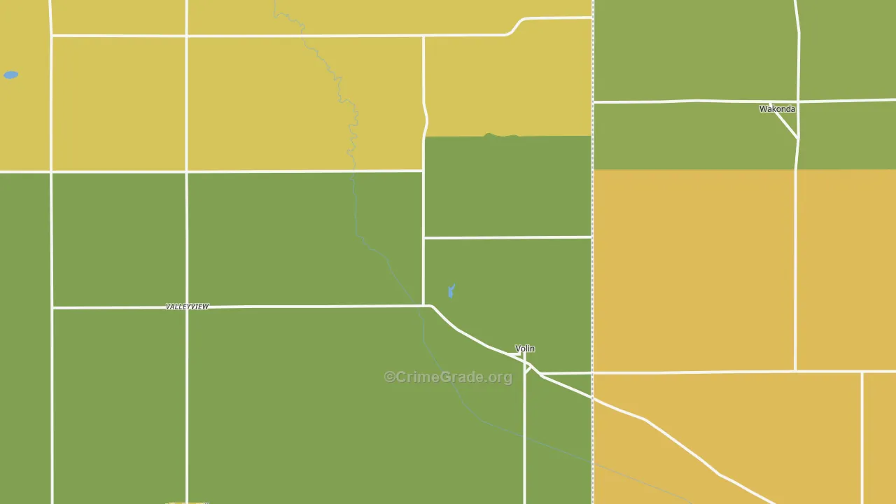 Volin, SD Map of Vehicle Theft Rates