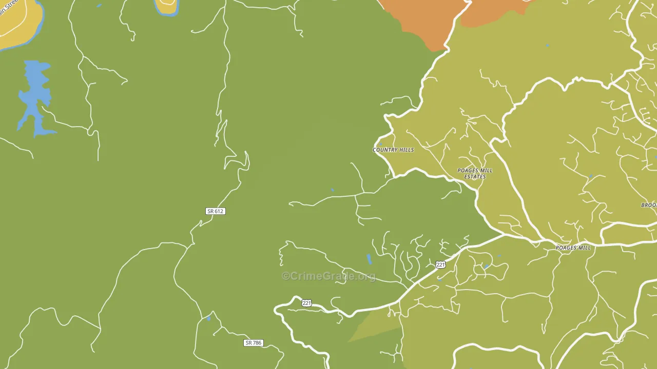 Wabun, VA Map of Vehicle Theft Rates