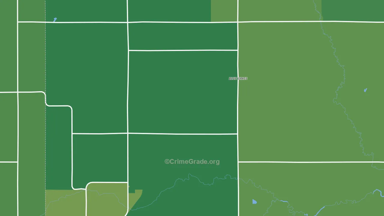 Wadena County, MN Map of Vehicle Theft Rates