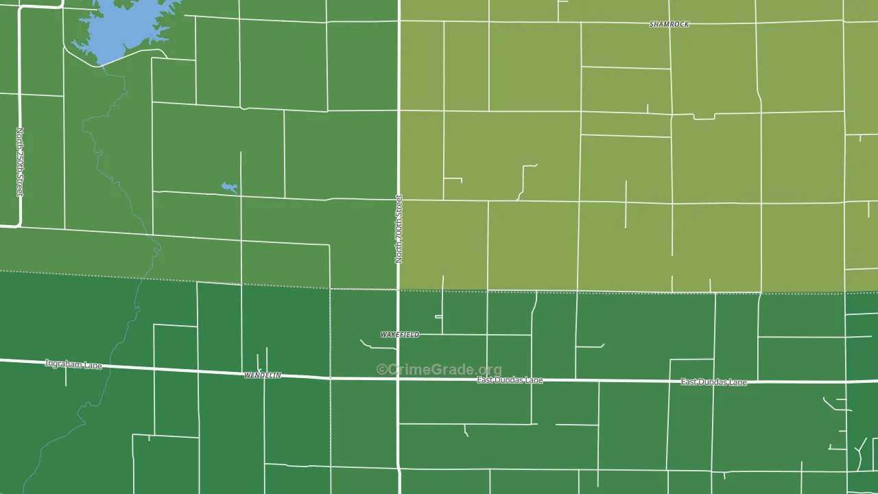 Wakefield, IL Map of Vehicle Theft Rates