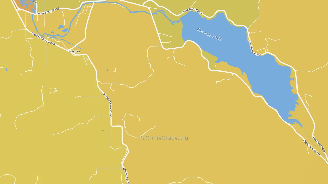Walden, OR Map of Vehicle Theft Rates