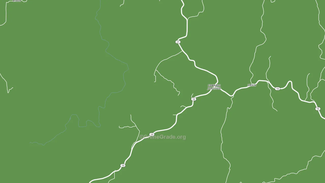 Walnut, AR Map of Vehicle Theft Rates