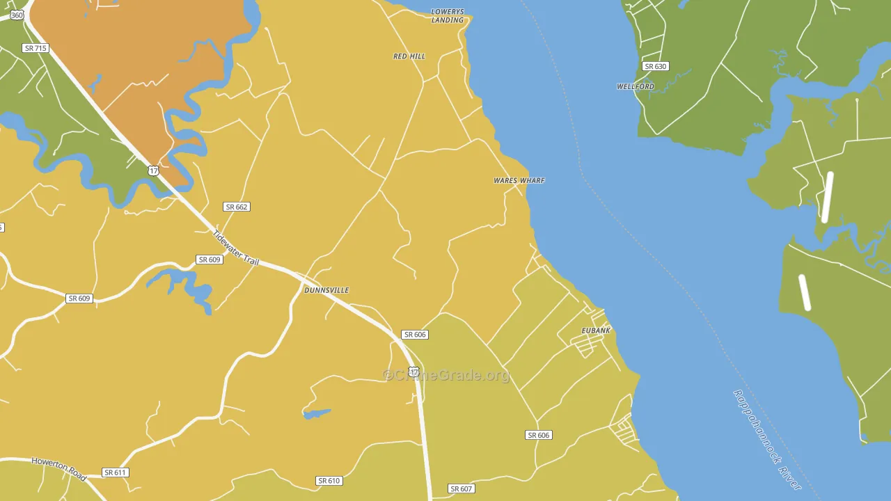 Wares Wharf, VA Map of Vehicle Theft Rates
