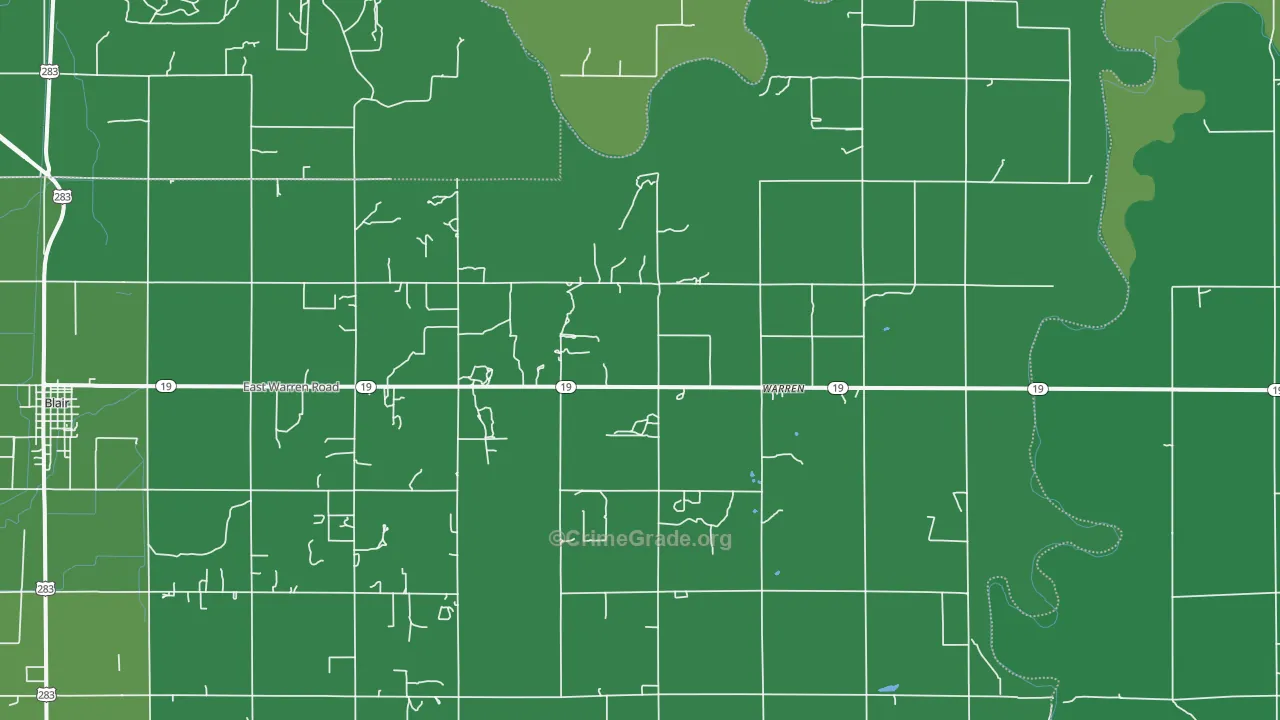 Warren, OK Map of Vehicle Theft Rates