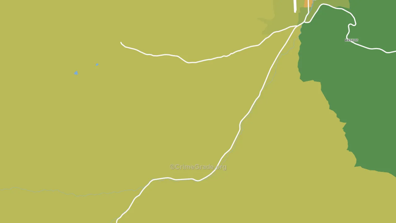 Washoe, MT Map of Vehicle Theft Rates