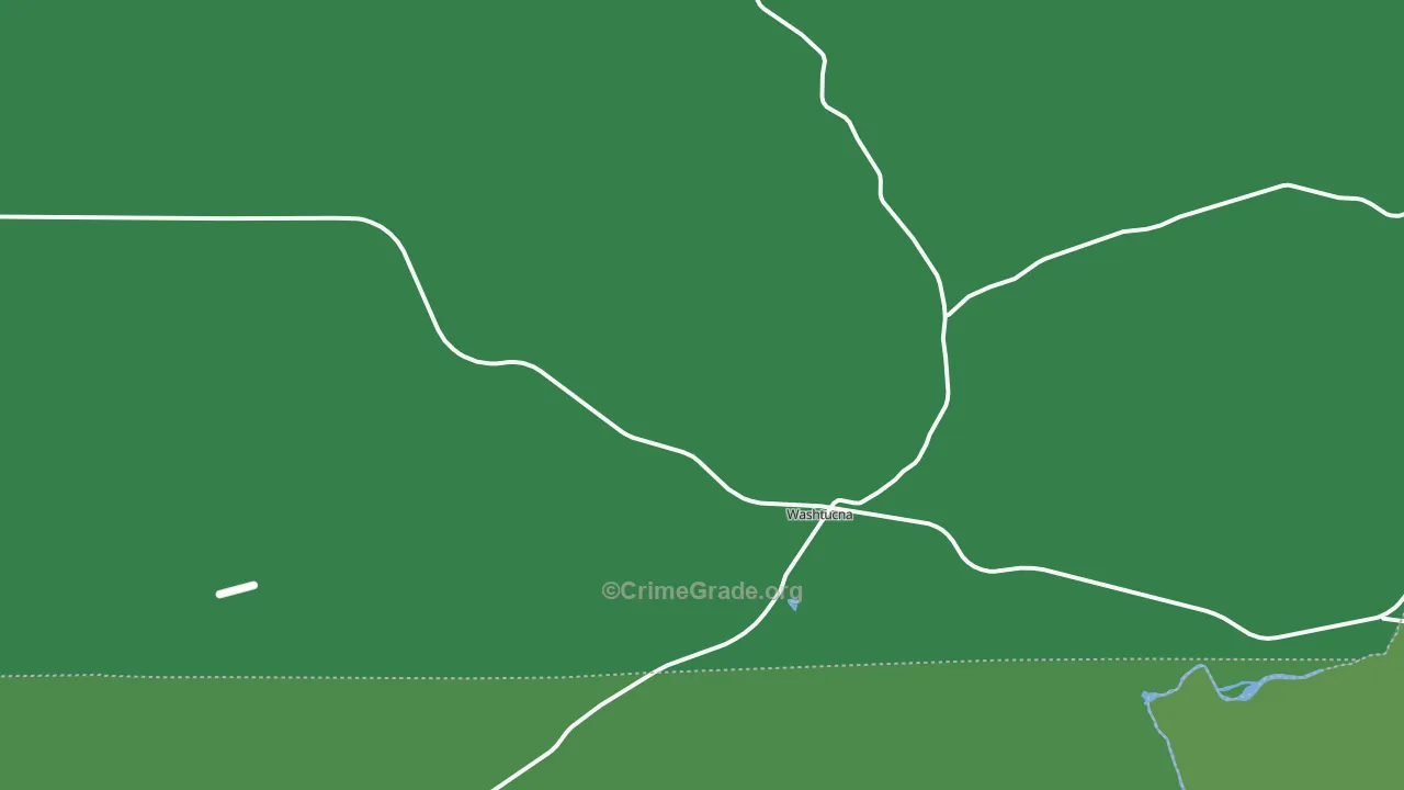 Washtucna, WA Map of Vehicle Theft Rates