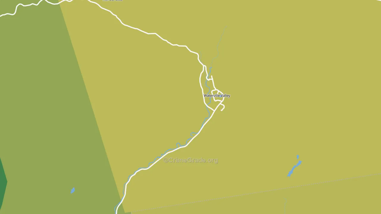 Waterville Valley, NH Map of Vehicle Theft Rates