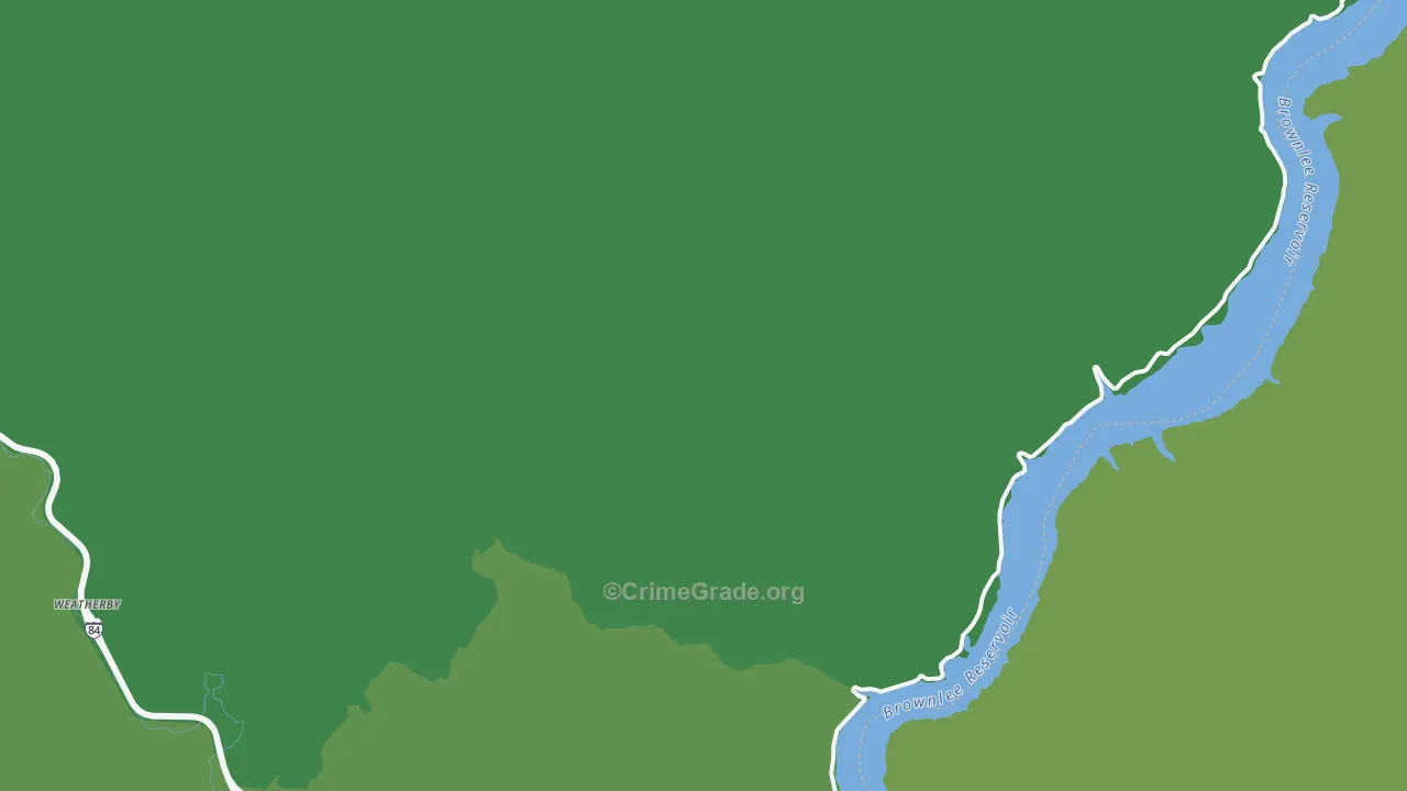 Weatherby, OR Map of Vehicle Theft Rates