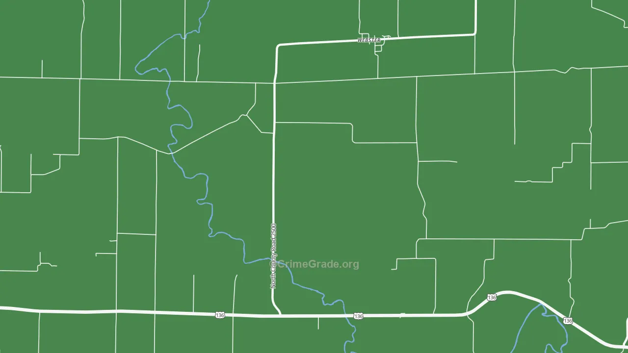 Webster, IL Map of Vehicle Theft Rates
