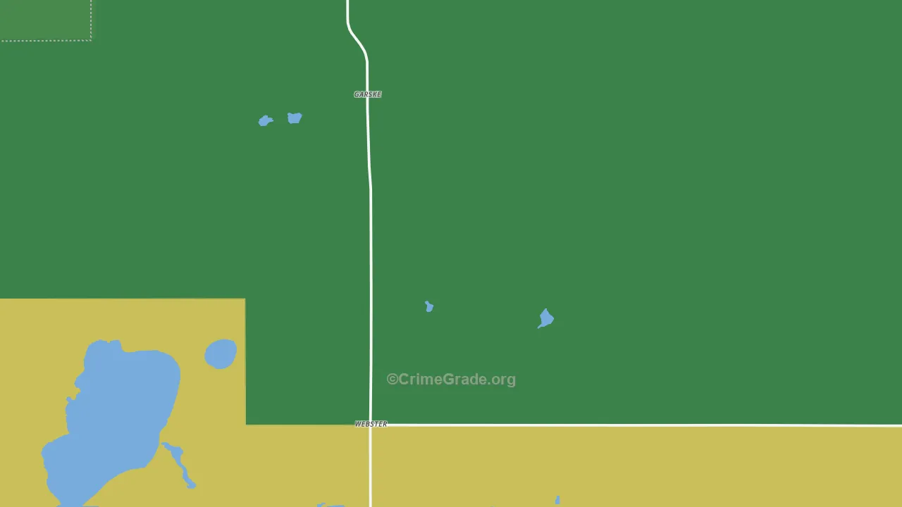 Webster, ND Map of Vehicle Theft Rates
