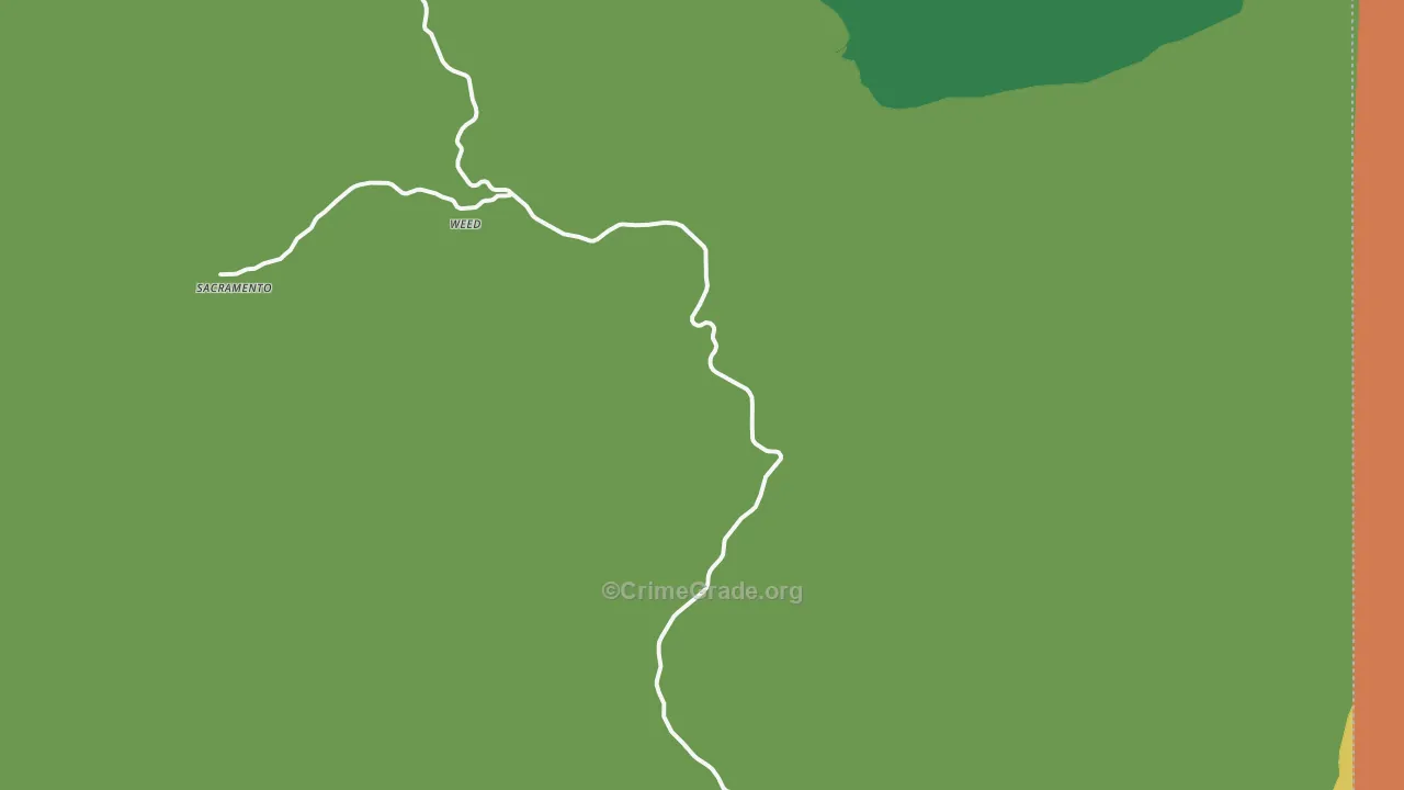 Weed, NM Map of Vehicle Theft Rates
