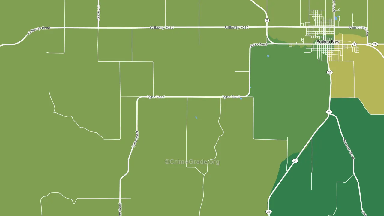 Weissert, NE Map of Vehicle Theft Rates