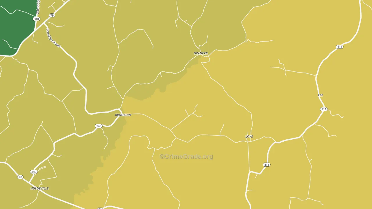 Welchs Creek, KY Map of Vehicle Theft Rates