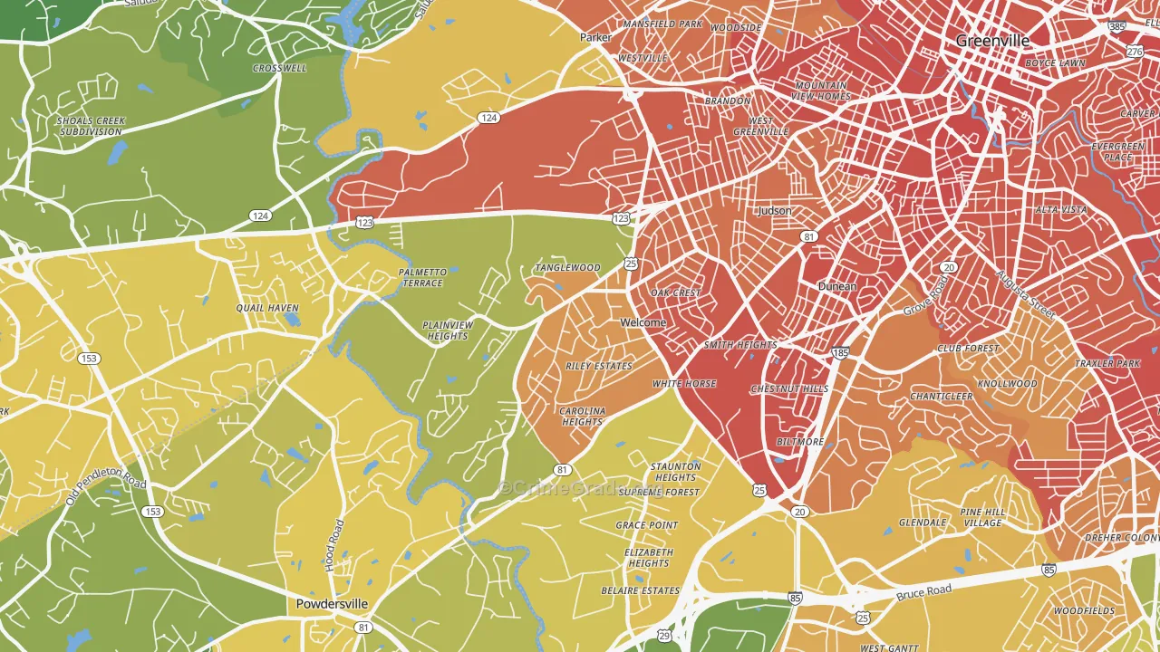 Welcome, SC Map of Vehicle Theft Rates