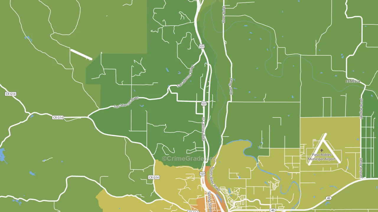 Wellsona, CA Map of Vehicle Theft Rates