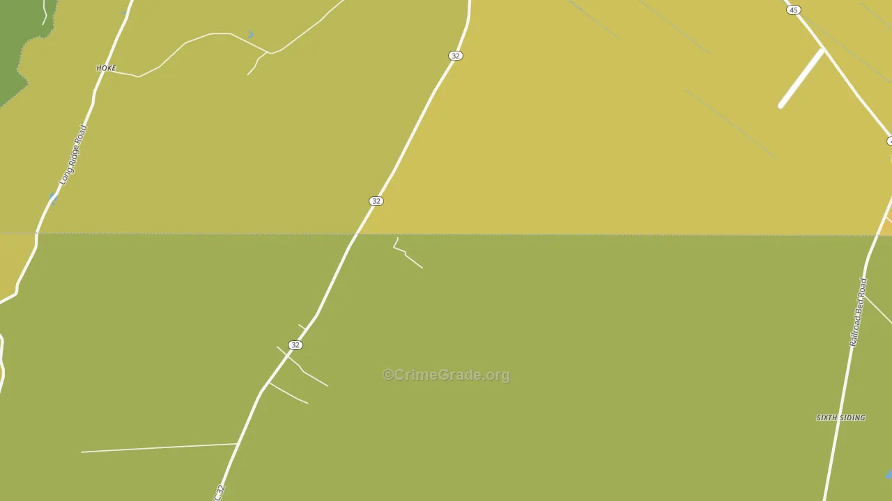 Wenona, NC Map of Vehicle Theft Rates